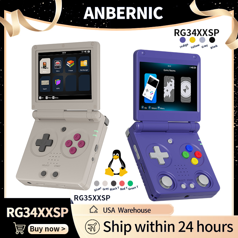 Gaming Console In Chinese - Anbernic RG34XXSP RG35XXSP وحدة تحكم ألعاب