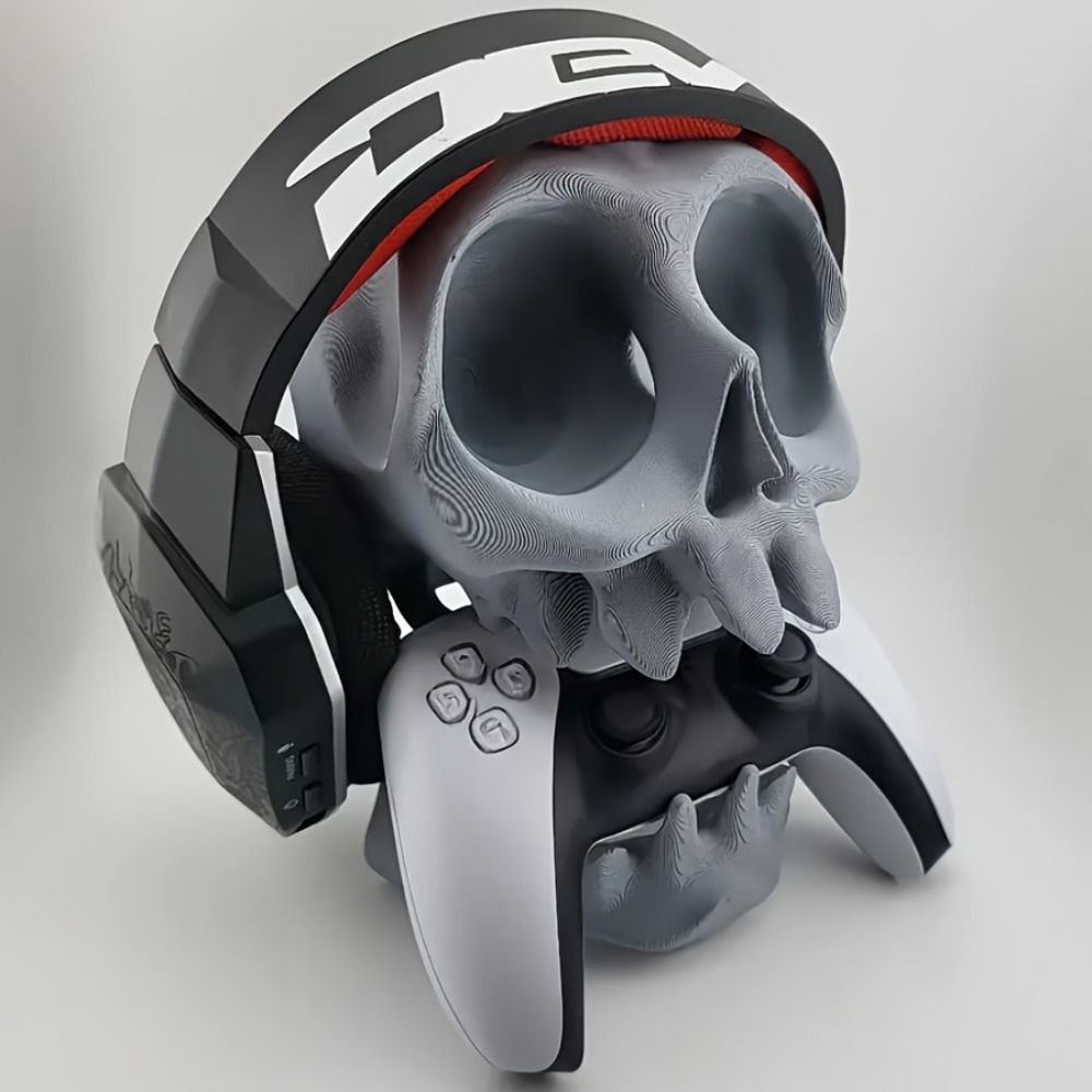 Headset Gaming Console - حامل تحكم على شكل جمجمة وحامل