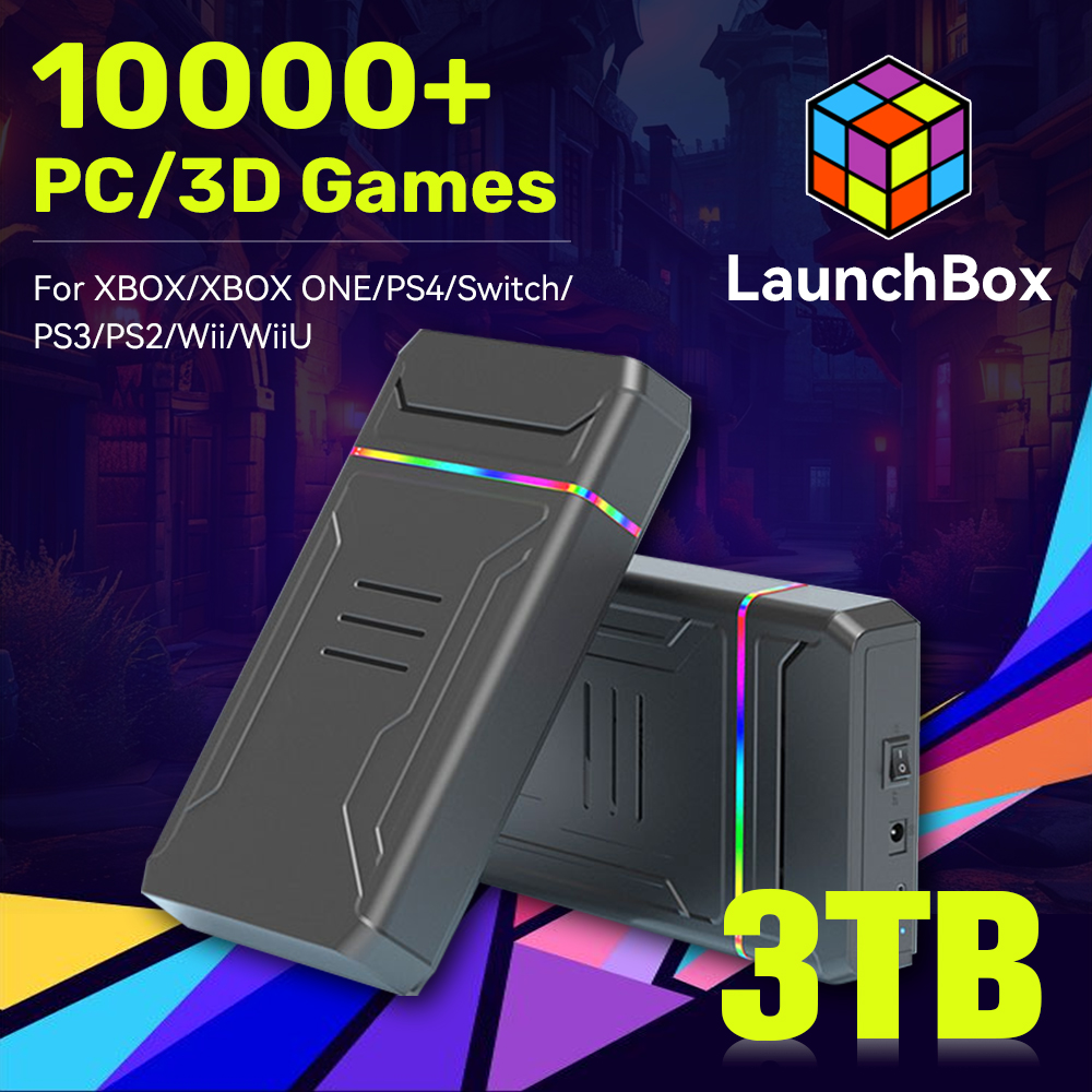 Gaming Console In Chinese - JMachen Launchbox 3 تيرابايت Gaming HDD