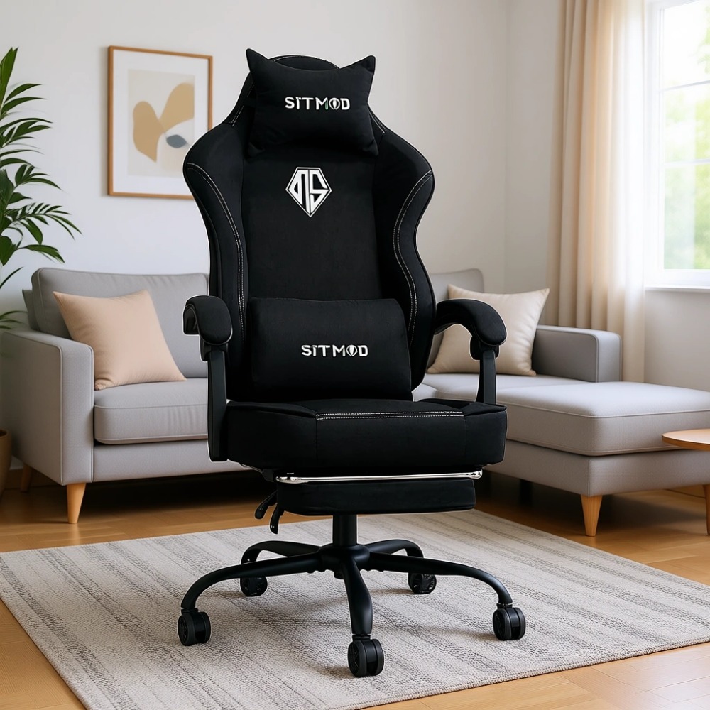 كرسي ألعاب مريح مع مسند للقدمي - مراجعة Gaming Chair Cushion وسعره