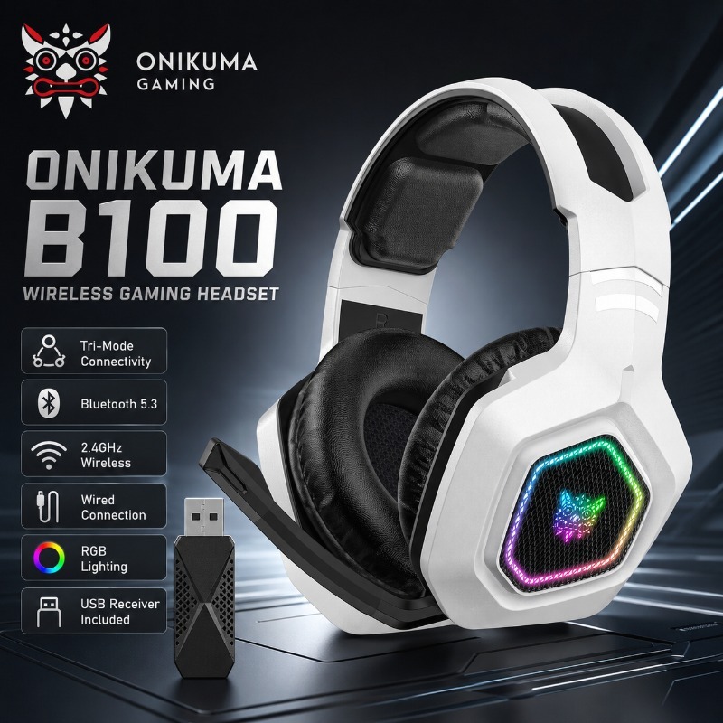 سماعة ألعاب لاسلكية ONIKUMA B1 - مراجعة Gaming Console Apple وسعره