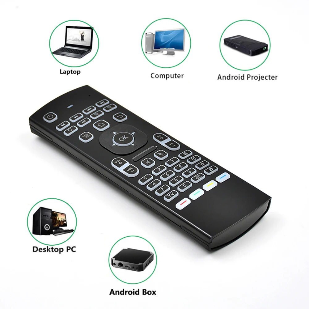 MX3 الخلفية ماوس هوائي لاسلكي  - مراجعة Gaming Console For Android Tv وسعره
