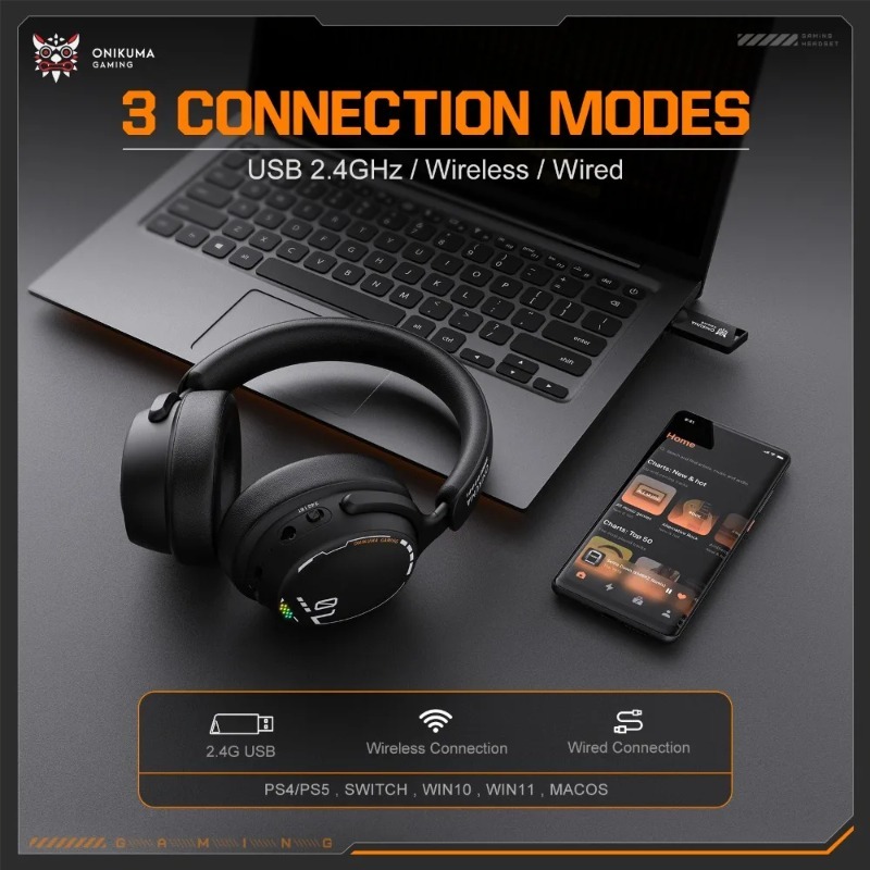 سماعة ألعاب ONIKUMA GT886 لاسل - مراجعة Gaming Console Apple وسعره