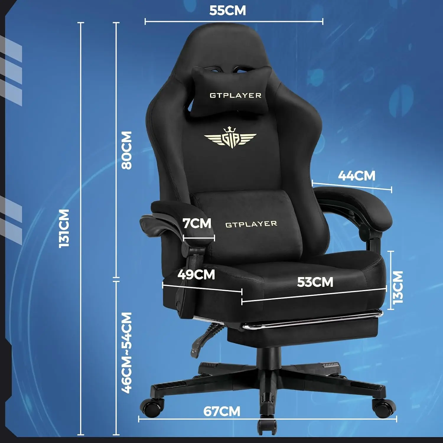كرسي ألعاب كبير الحجم مصنوع من - مراجعة Gaming Chair Cushion وسعره