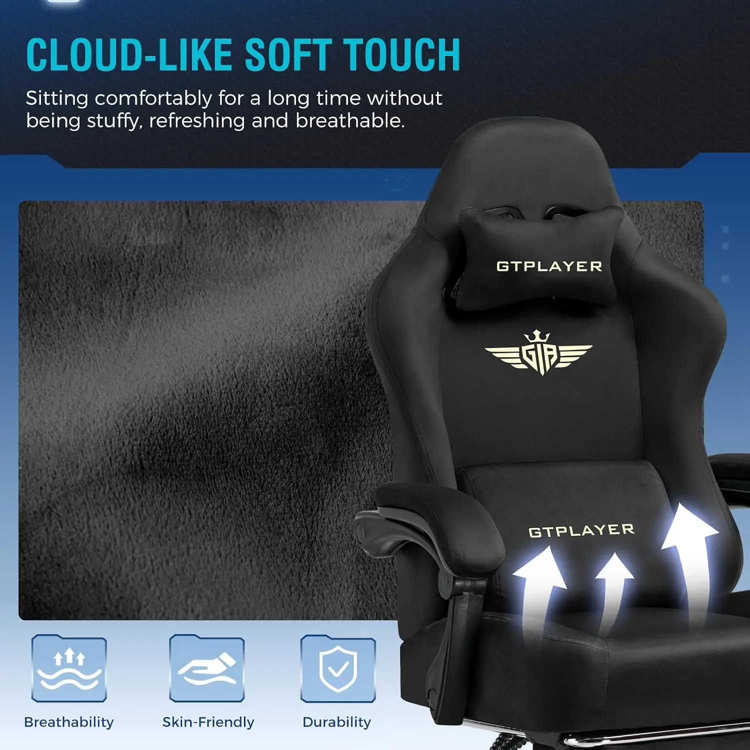 كرسي ألعاب كبير الحجم مصنوع من - مراجعة Gaming Chair Cushion وسعره