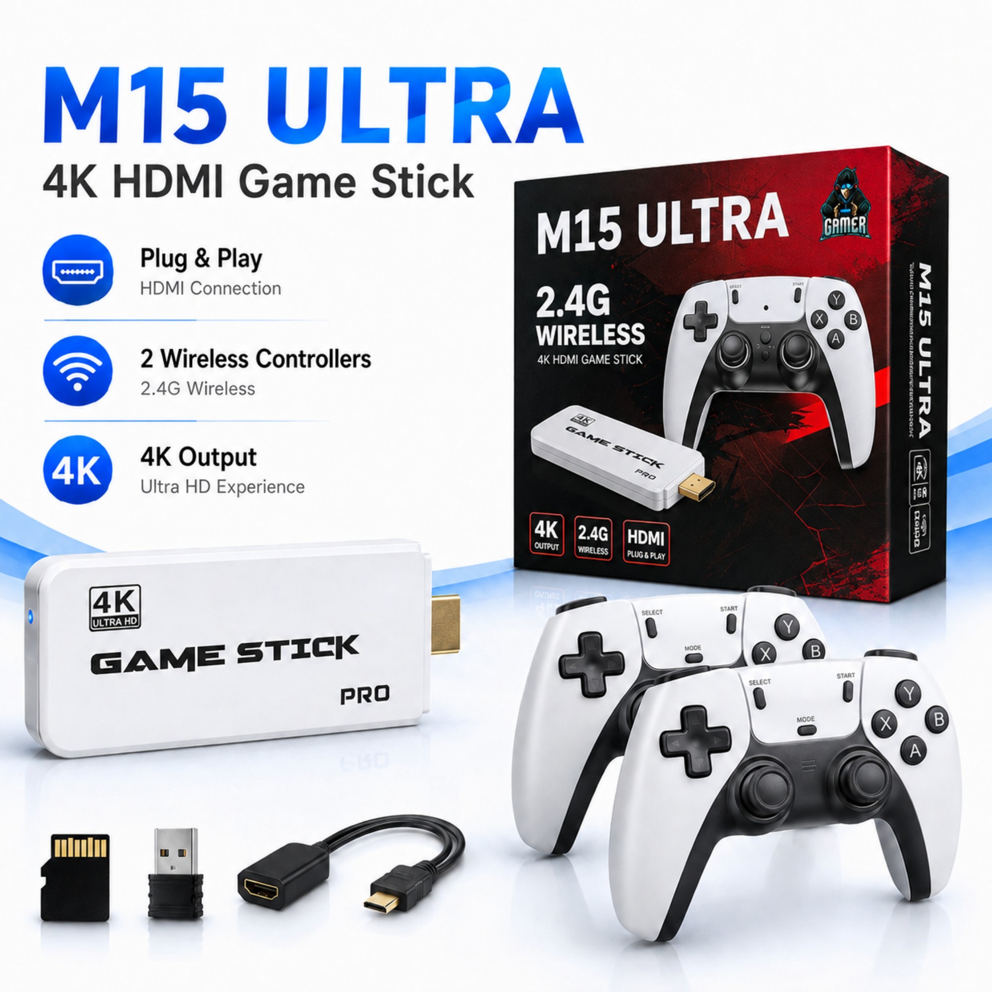 جهاز ألعاب ريترو جيم ستيك M15  - مراجعة Gaming Console In Chinese وسعره
