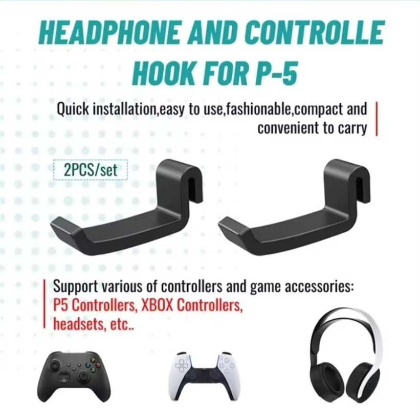 2 قطعة حامل خطاف سماعة الرأس P - مراجعة Gaming Console Apple وسعره