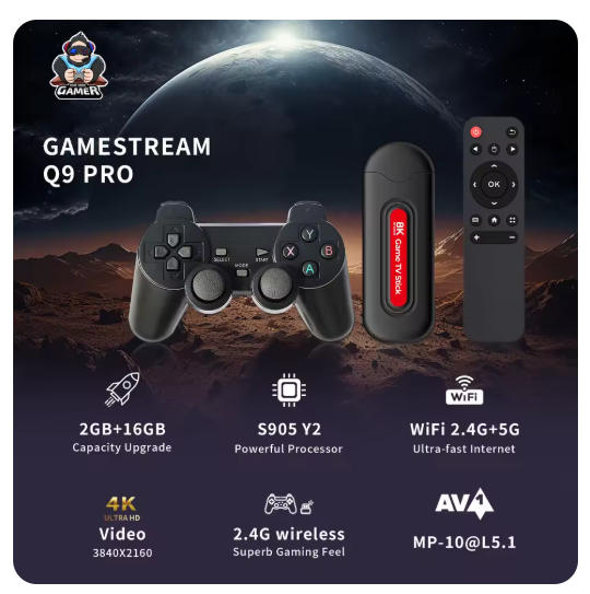 [أصلي] وحدة تحكم ألعاب Q9 Pro  - مراجعة Gaming Console For Android Tv وسعره