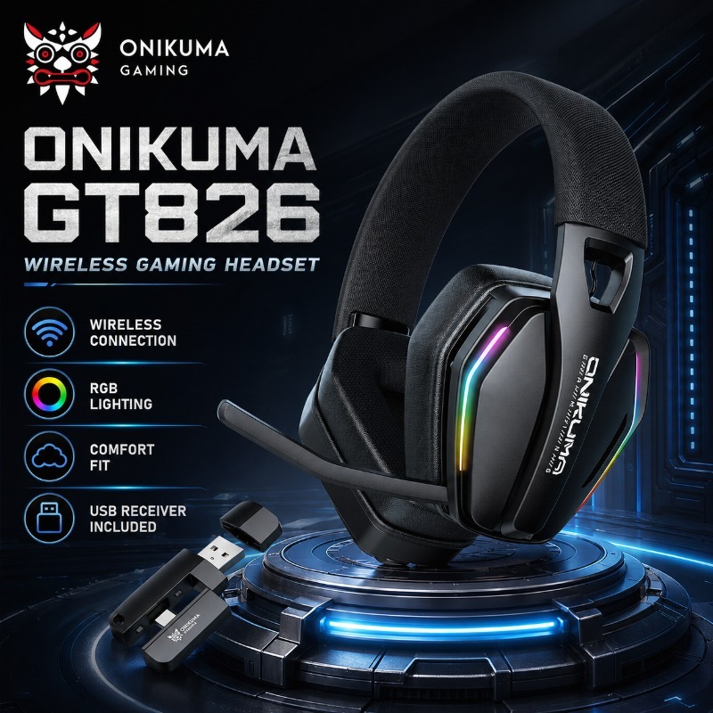 سماعة ألعاب لاسلكية ONIKUMA GT - مراجعة Gaming Console Apple وسعره