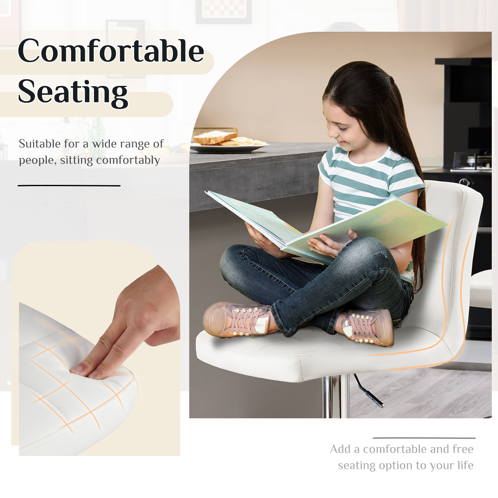 كرسي مكتب JHK مريح بدون مساند  - مراجعة Gaming Chair Cushion وسعره