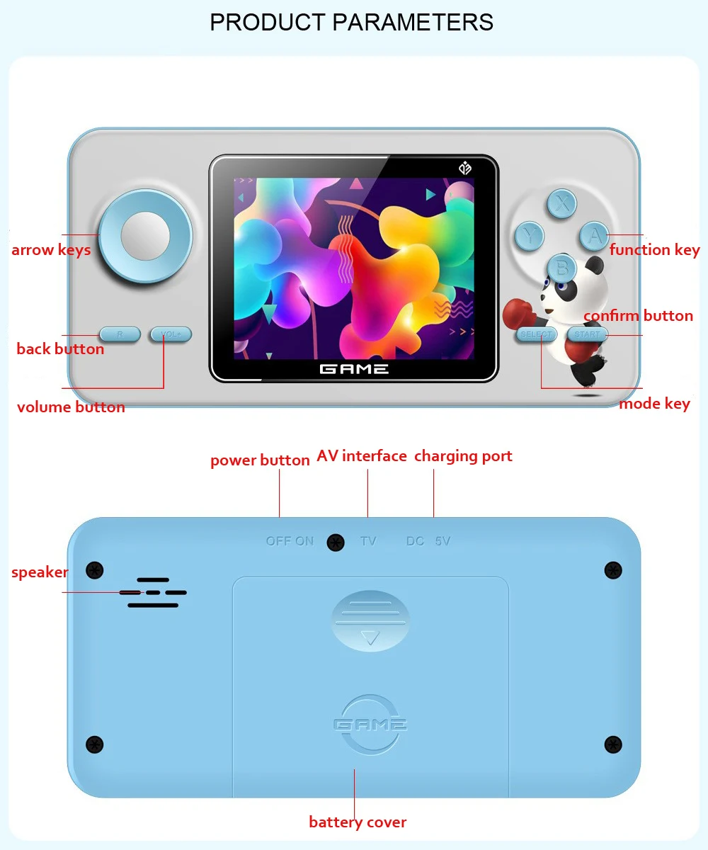 جهاز ألعاب فيديو ريترو جديد S5 - مراجعة Gaming Console In Chinese وسعره